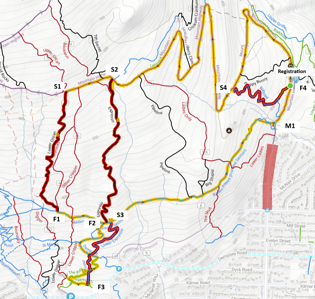 Fromme Enduro marshal map